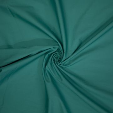 Stretch-Popeline gewaschen Seegrün