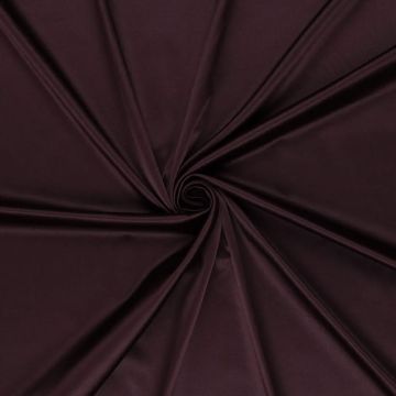 Schwerer Stretch-Satin Aubergine