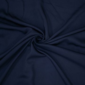 Viskose-Twill Uni Dunkel Graublau