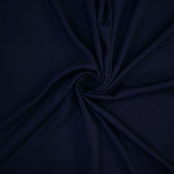 Viskose-Twill Uni Marineblau