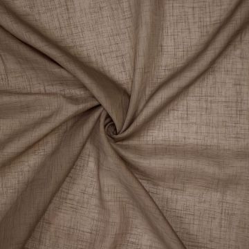 Inbetween-Stoff mit eleganter Leinenoptik in Taupe