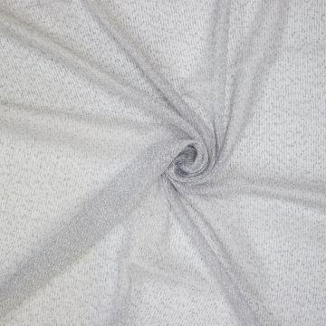 Inbetween-Gardinenstoff Snow 300 cm Silbergrau