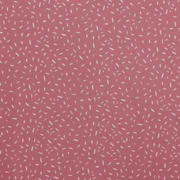 Jersey Stoff mit Punkten Rosé