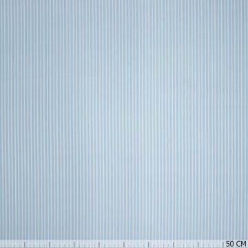 Bio-Baumwolle COTONET Streifen Blau-Weiß