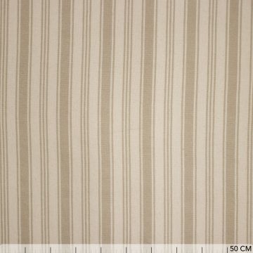 Cotton naturel Streifen beige