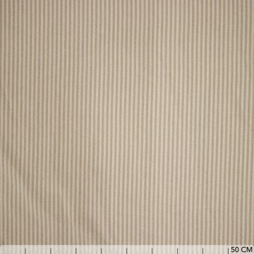 Baumwoll-Canvas Natur Streifen 3 mm Beige
