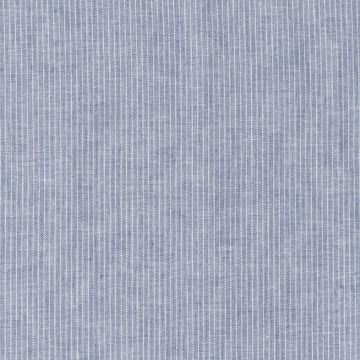 Leinen-Baumwolle feines Streifenmuster Jeansblau