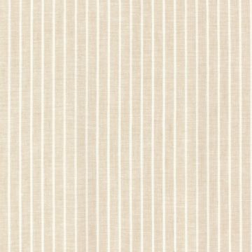 Leinen-Baumwollstoff mit Streifen in Hellbeige