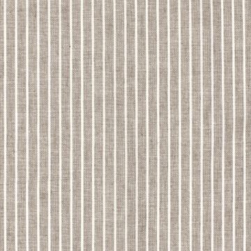 Leinen-Baumwollstoff Streifen braun