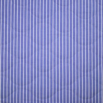 Gesteppter Streifenstoff Blau