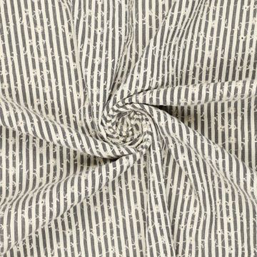 Crinkle Celine Blumenstickerei Schwarz