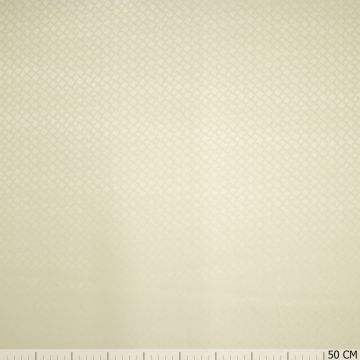 Jacquard Satin Karos gebrochen Weiß