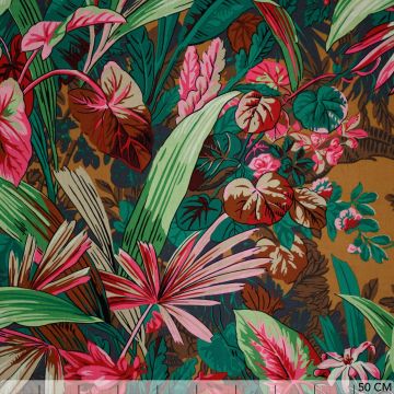 Kaffe Fassett Jungle Brown Baumwoll-Popeline