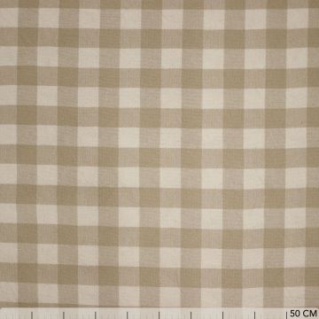 Baumwoll-Canvas Natur Brabants Bont 25 mm Beige