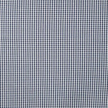 Seersucker Karo Marineblau