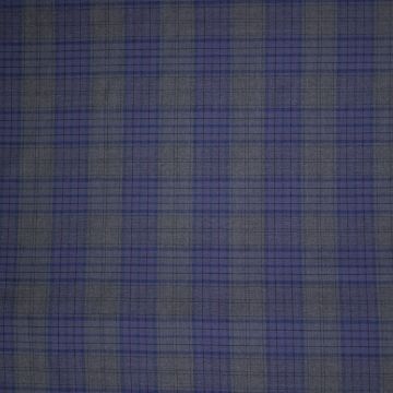 Pure Wool Heritage Check Grau-Grape