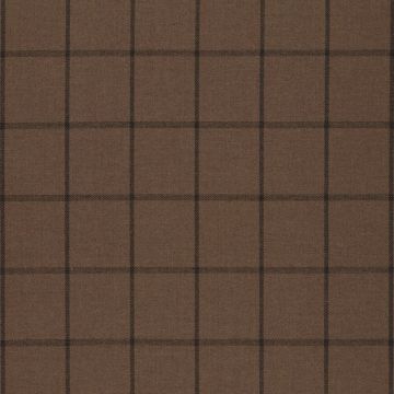 Stretch-Twill Karo Braun