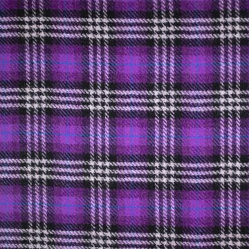 Harris Tweed Hahnentritt-Karo in Violett