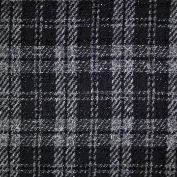 Chanella Bouclé Lurex Schwarz
