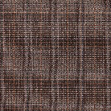 Karierter Stoff in Braun-Brique mit Lurex