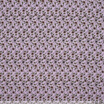 Jersey Blumenranken pink