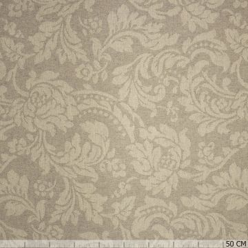 Jacquard Barockblumen Beige