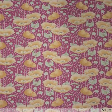 Tilda Poppies Pink Baumwoll-Popeline