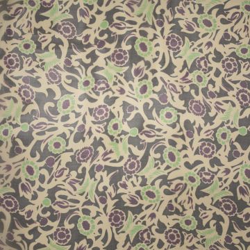 Seiden-Popeline mit Blumenmotiv – Silk Flower Garland