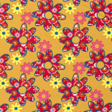 Texture Flower Power Faux-Applikation
