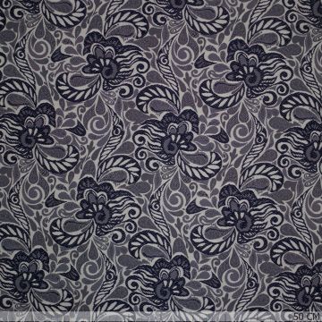 Baroque jacquard Marineblau
