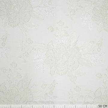 Metallic Blumen-Jacquard Perle