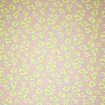 Jacquard Leopardenmuster Neon Gelb Rosa