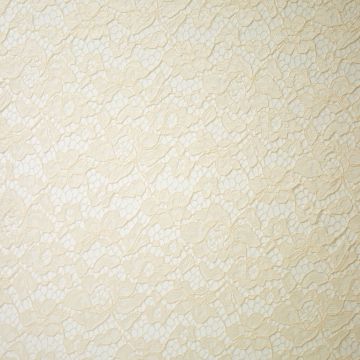 Blumenspitze mit beidseitigem Wellenrand in Creme