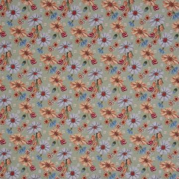 Gobelin-Frühlingsblumen Grün