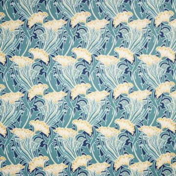 Free Spirit PWWM147-TEAL – Morris & Co. Laceflower – Teal Lodden Baumwollstoff