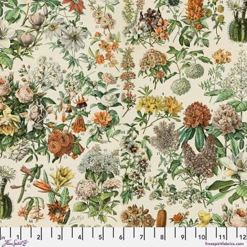 Free Spirit Orange Botanical Canvas