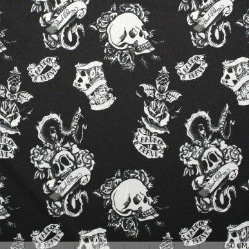 Piratenstoff Schwarz