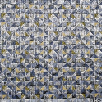 Jacquard Dreiecke blau