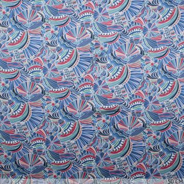 Liberty Imagination Seidensatin Rot-Blau