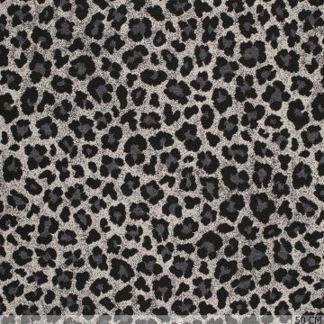 Jacquard Leopard Weiß
