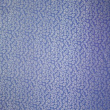 Jacquard-Futterstoff Paisley Kobalt