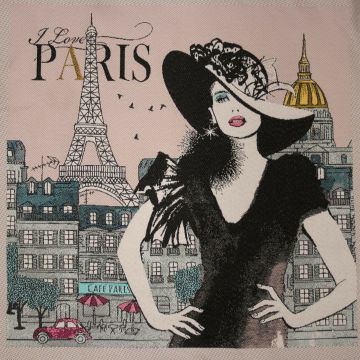 Jacquard Paneel Audey Rose 48x48 cm