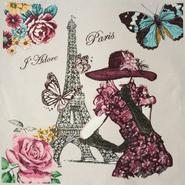 Paneel Paris Rosa 48x48 cm