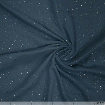 Hydro Folie Dot Jeans Musselin