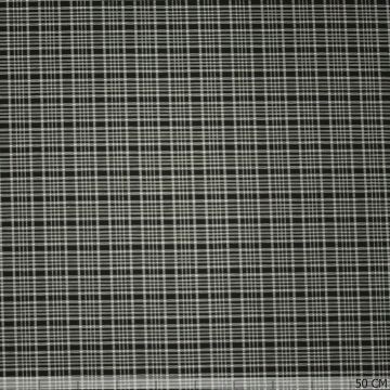 Double Face Jacquard Karo schwarz