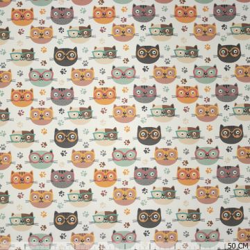 Katzenmotive in Reihe Satin