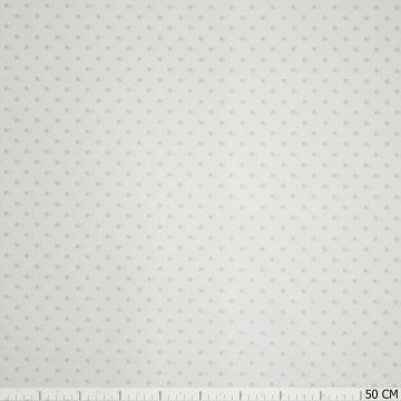 Bio-Baumwollstoff COTONET Sternchen Weiß-Mint