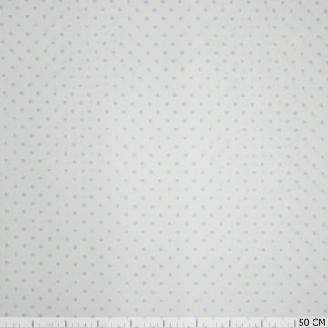 Bio-Baumwolle COTONET Sternchen Weiß~Blau