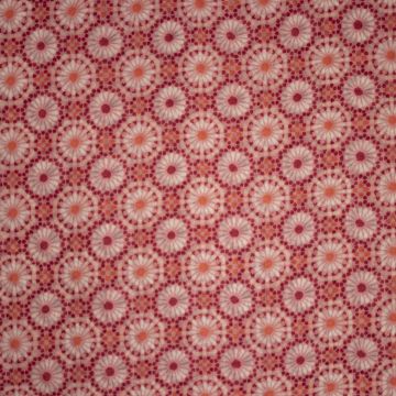 Baumwoll-Voile rosa Mandalas