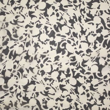 Seidenchiffon Couture Blumenmuster